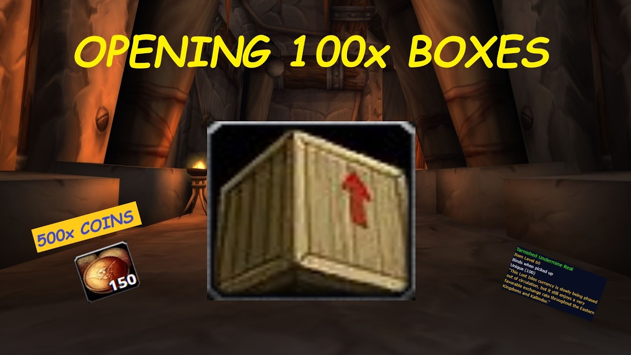 Spending 500 Tarnished Coins to OPEN 100x DAMAGED SUPPLY CRATES! - Season of Discovery