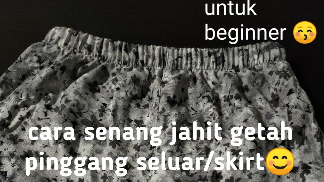 Cara senang pasang getah pinggang