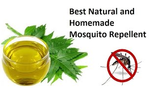 Natural and Homemade Mosquito Repellent