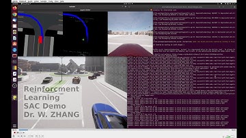 reinforcement learning soft actor critic (sac) demo of self driving car