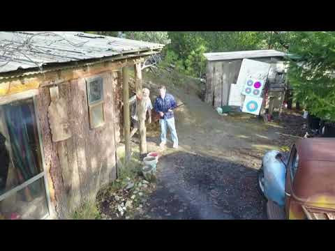 Drone visits Willy's Hogan and Mark greets with shotgun