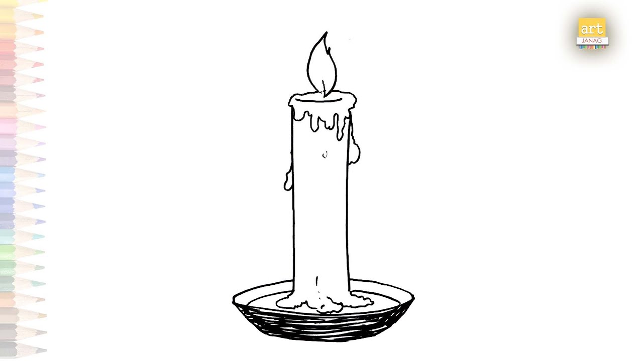 Premium Vector  Hand drawn set of burning candles vector illustration of  a sketch style