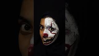 Trying clown face 🤡 painting ☠️ How does it feel to you 🤗