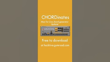 Update | FREE CHORDinates chord generator | Demo | Ableton Live | Max for Live