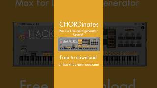 Update | FREE CHORDinates chord generator | Demo | Ableton Live | Max for Live