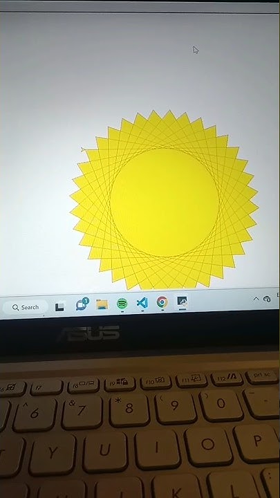 Draw Sun ☀️ Using python Turtle #youtubeshort #viral #python #coding # ...