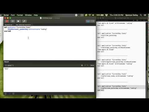 Demonstration of using AppleScript to talk to CurrentKey