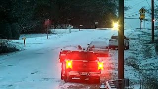 Roads becoming impassable because of wintry weather
