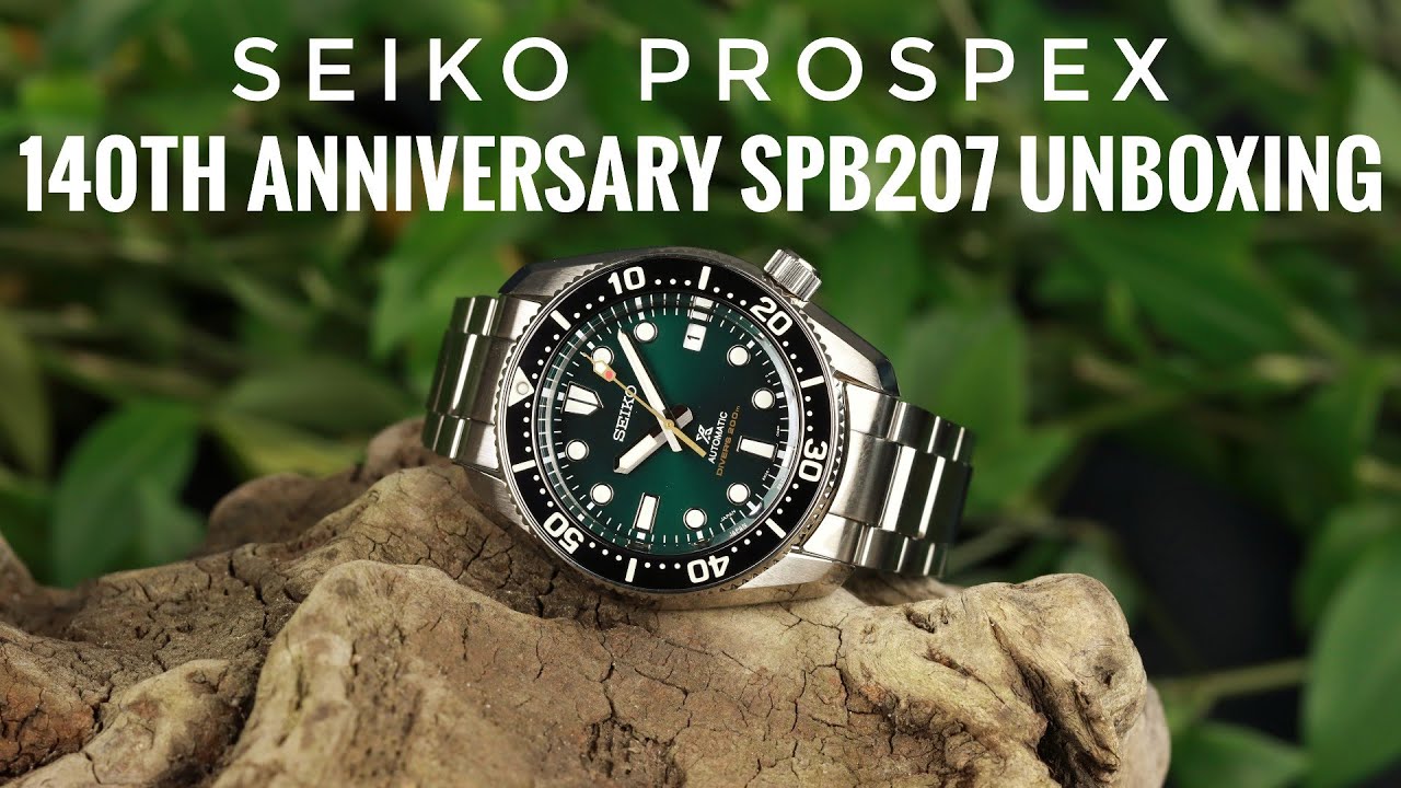 Seiko Prospex 140th Anniversary SPB207 Unboxing - YouTube
