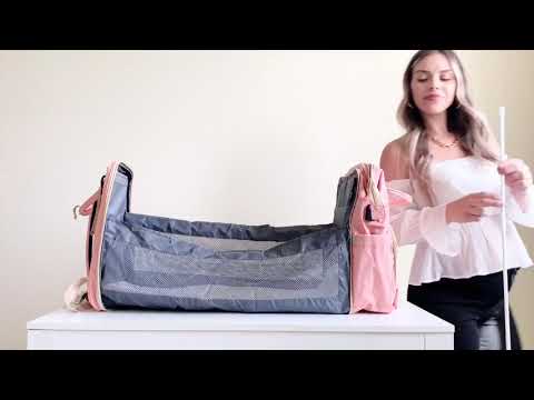 M&M 2-in-1 Diaper Bag: How To Set Up Crib