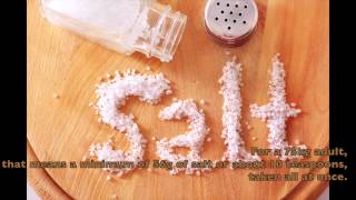 How much salt does it take to poison an adult?