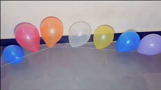 Balloon popping with chair using new technique | cibi only balloons