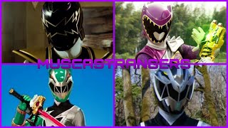 Auxiliary's Dino Rangers Team Up Morph (Dino Thunder, Dino Fury and Dino Charge) | MuscastRangers