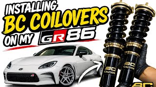 BC coilovers install on GR86