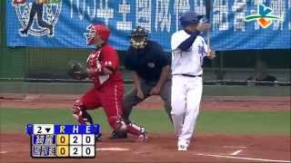20140405-2 甲組春季聯賽 台東綺麗珊瑚vs國訓藍 2下 滿球數滿壘的對決！王政浩技高一籌 解決失分為機