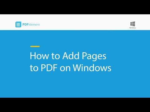How to Add Pages to PDF on Windows - YouTube