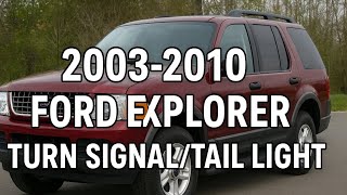 Match Highlights 2003/10 Ford Explorer Tail Light and Turn Signal