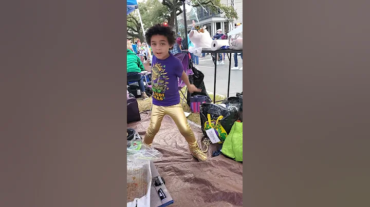 JR. busts a move Mardi Gras 2020
