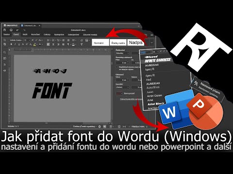 Jak vložit font písma do Wordu / PowerPointu – Jak přidat font do Windows (tutoriál)