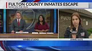 Fulton County Inmates Escape LIVE 7/8/21 WMBD News This Morning