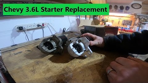 3.6L  Saturn Vue starter motor replacement