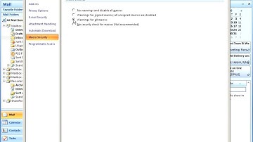 Lower Outlook macro security