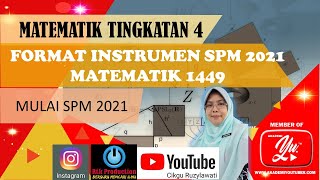 Penting Matematik SPM 2021 Format Instrumen Peperiksaan SPM mulai tahun 2021 Matematik 1449.