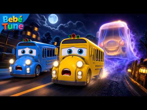 Ghost Bus Boo Boo & Driive Drive Bus Kids Songs | Bebetune