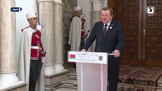?تصريح وزير خارجية جمهورية بيلاروسيا، سيرغي_آلاينيك, عقب استقباله من طرف رئيس الجمهورية