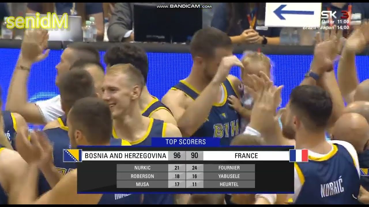 Sportklub - Hrabri Zmajevi - BiH prvi put u historiji savladala Francusku 96:90