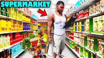 Franklin Opened a SUPERMARKET in GTA 5 | SHINCHAN and CHOP