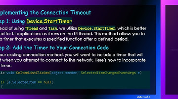 How to Implement a Connection Timeout in Xamarin.Forms