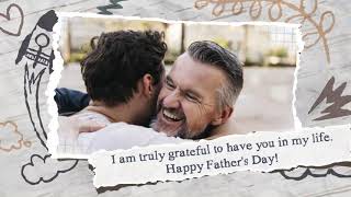 Happy Fathers Day ECard Video Greeting Slideshow - Whatsapp Call +918879794909 - 8 photos & text