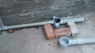 bathroom waste water pipe line &🕳trap fixing methods full details in this video