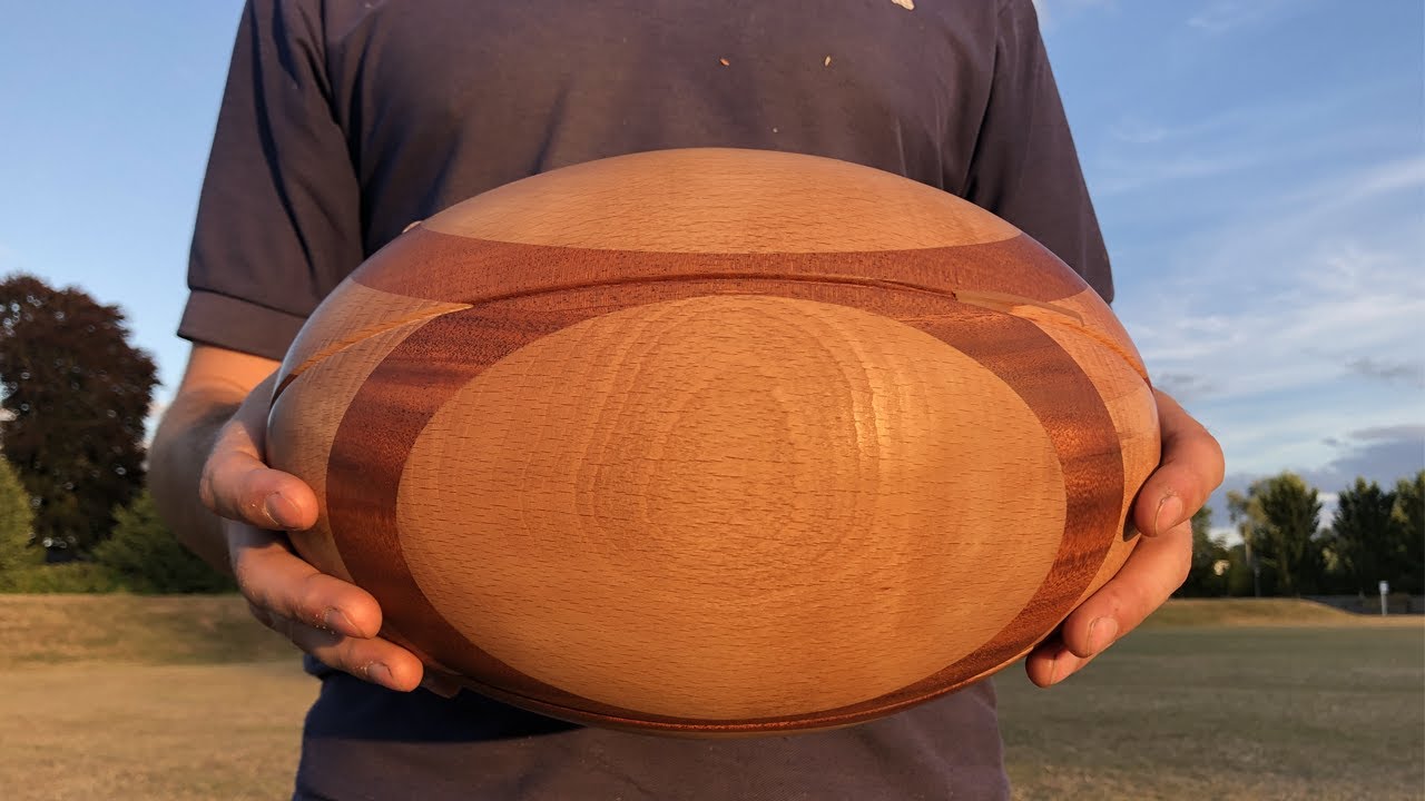 Woodturning a Rugby Ball Urn for my Late Dad YouTube