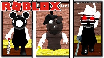How to get the "BLACK AND WHITE" BADGE + GHOSTY MORPH in PIGGY RP - 2 [ROBLOX]