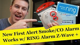 First Alert Smoke Carbon Monoxide Smart Alarm 2ND GEN Z Wave PLUS, works with RING Alarm