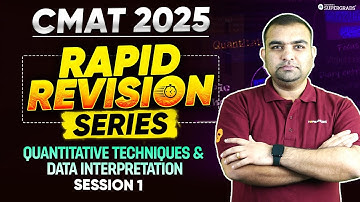 CMAT 2025 Rapid Revision - Quants & Data Interpretation ✍🏻| Session 1 | CMAT 2025 Preparation 🎯