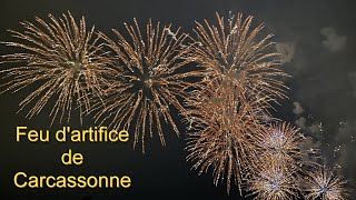 MAGNIFIQUE feu d&#39;artifice de Carcassonne