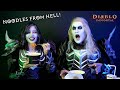 SPICIEST NOODLES FROM HELL! Necromancers does the #DiabloHellChallenge | Prince &amp; Awie De Guzman