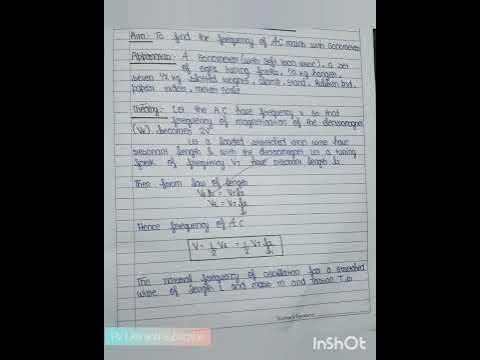 To find the frequency of AC Mains with Sonometer.Class 12 Physics