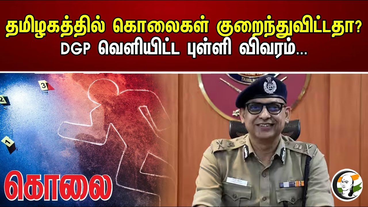தமிழகத்தில் கொலைகள் குறைந்துவிட்டதா? DGP வெளியிட்ட புள்ளி விவரம்... | DGP | Shankar jiwal