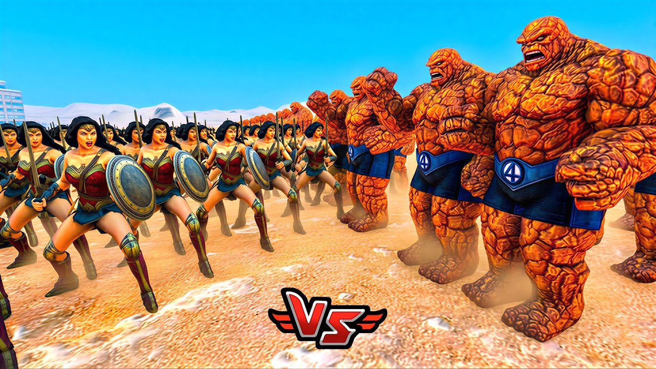 WONDER WOMAN VS TAŞ ADAM - Ultimate Epic Battle Simulator