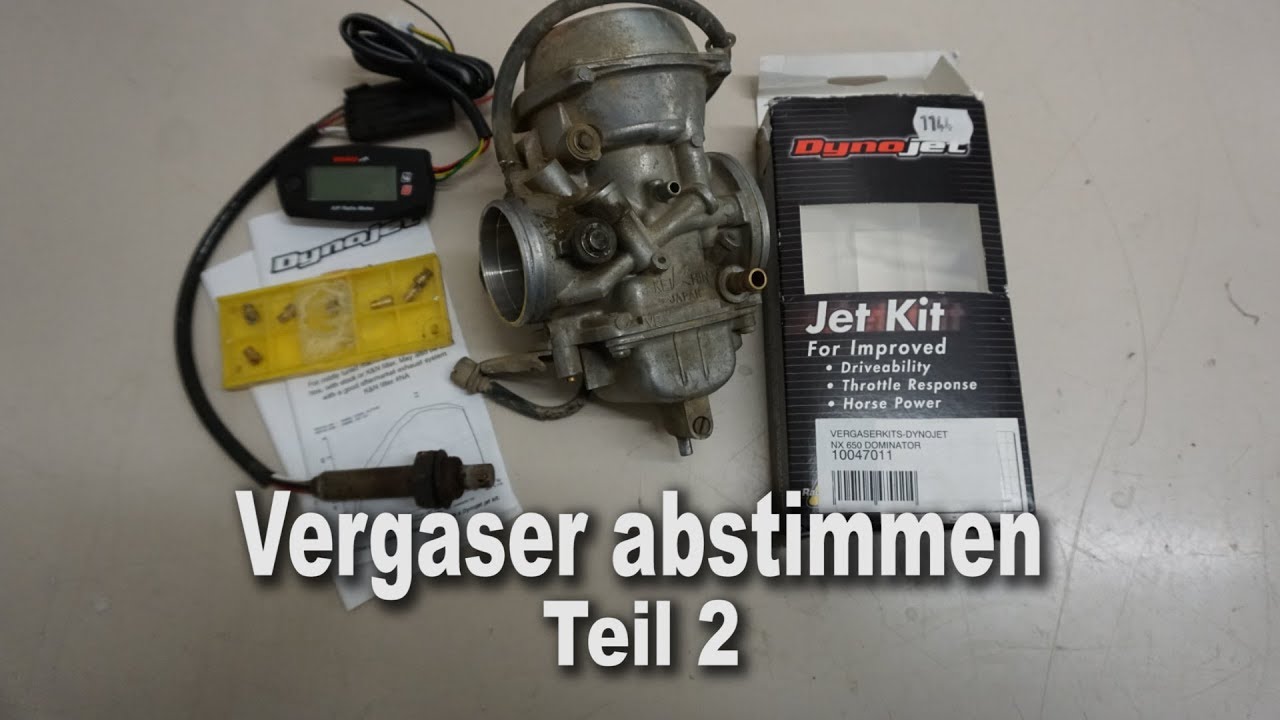 Vergaser einstellen Teil2 Dynajetkit einbauen - YouTube