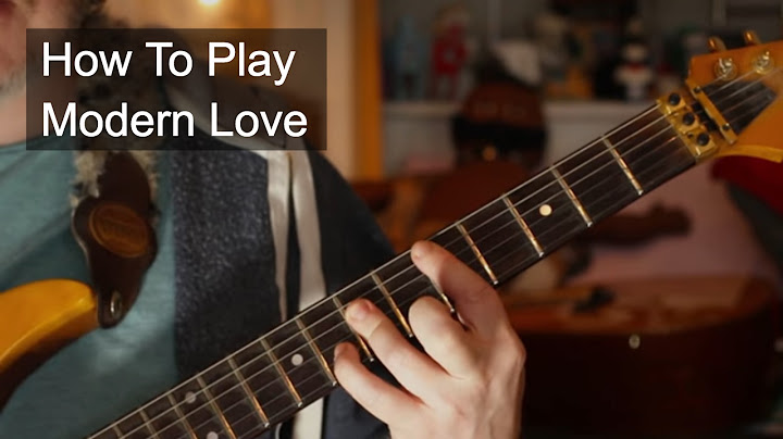 Modern Love Guitar version - Guitar performance video thumbnail