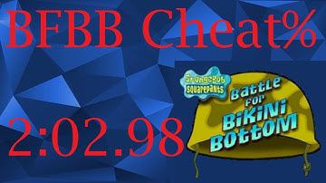 SpongeBob SquarePants Battle for Bikini Bottom Cheat% speedrun in 2:02.98