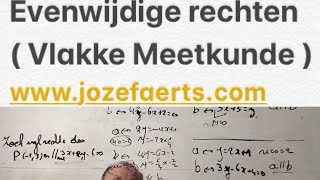Evenwijdige rechten ( Vlakke Meetkunde )