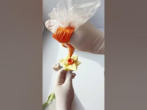 НАРЦИССЫ без насадок + Рецепт Крема БЗК - YouTube