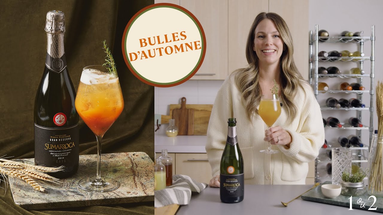COCKTAIL BULLES D'AUTOMNE POMME ET ÉPICES À BASE DE VIN MOUSSEUX