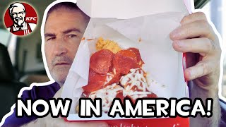 THE KFC CHIZZA COMES TO AMERICA! My Review 🐔🍕😮 | oldnerdreview